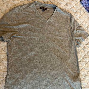 Banana Republic - Luxury Touch V-Neck T-Shirt (Heather Grey)